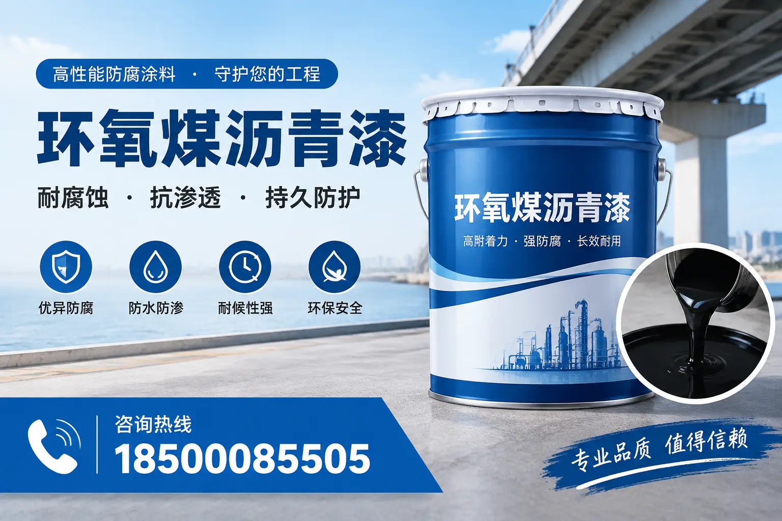 如何确保环氧煤沥青漆施工质量?崇左用户的质量控制